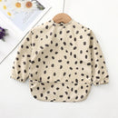 KTM-428691 Long Sleeve Waterproof Baby Eating Bib OEKO Tex 100 Standard