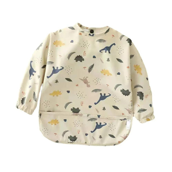 KTM-428691 Long Sleeve Waterproof Baby Eating Bib OEKO Tex 100 Standard