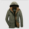 KTM-429779 Men's Jacket Sets Mens Winter Jacket CoatThickened Waterproof Canvas Coat Zipper Closure Windproof Clothing Men's Coats