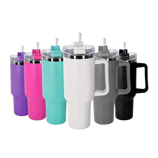 KTM-433875 Personalised 40oz Stainless Steel Travel Mug with Flexible Handle for Nurses