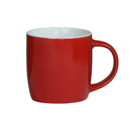 KTM-443155 Nordic 12oz Ceramic Coffee Mug in Red, Black, Navy Blue, Pink, and White