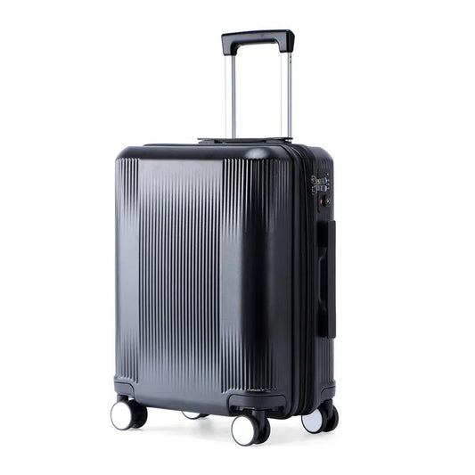 KTM-448915 Customisable Large Trolley Suitcase with Spinner Wheels, Durable ABS and PC Construction, Travel Luggage for Men