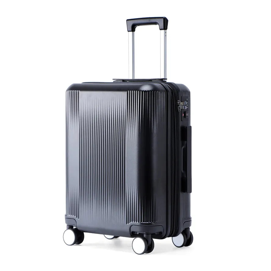 KTM-448915 Customisable Large Trolley Suitcase with Spinner Wheels, Durable ABS and PC Construction, Travel Luggage for Men