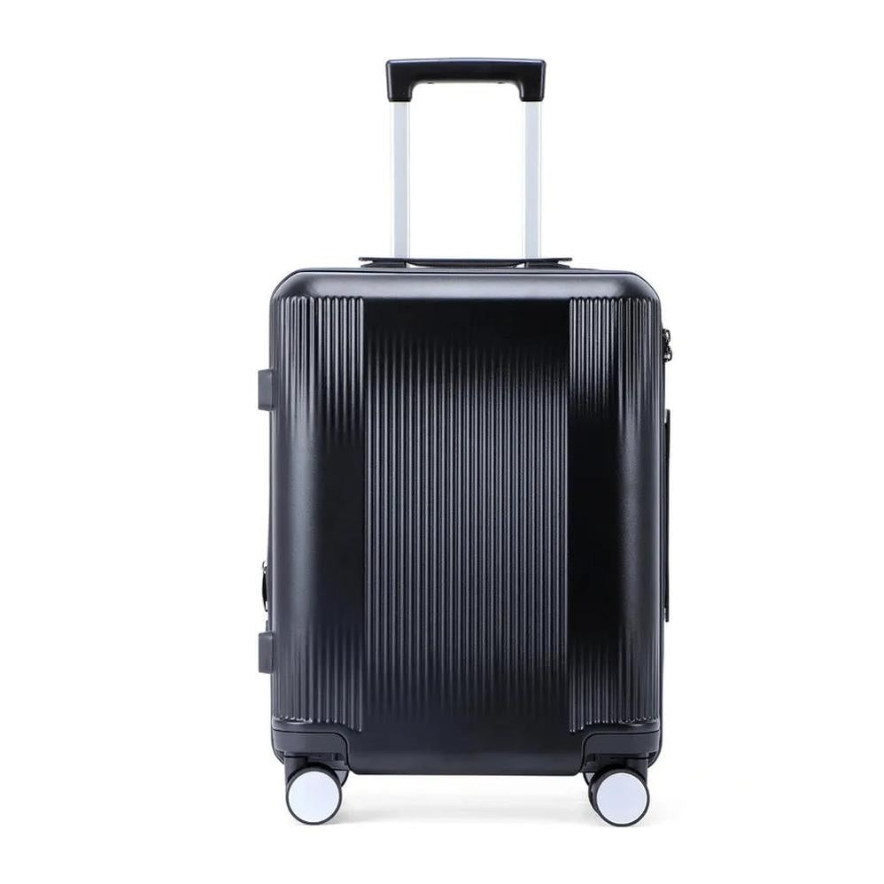 KTM-448915 Customisable Large Trolley Suitcase with Spinner Wheels, Durable ABS and PC Construction, Travel Luggage for Men