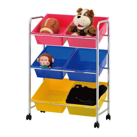 KTM-452691 Kids Toy Storage Bin Organizer - Durable Iron Design for Home Organisation