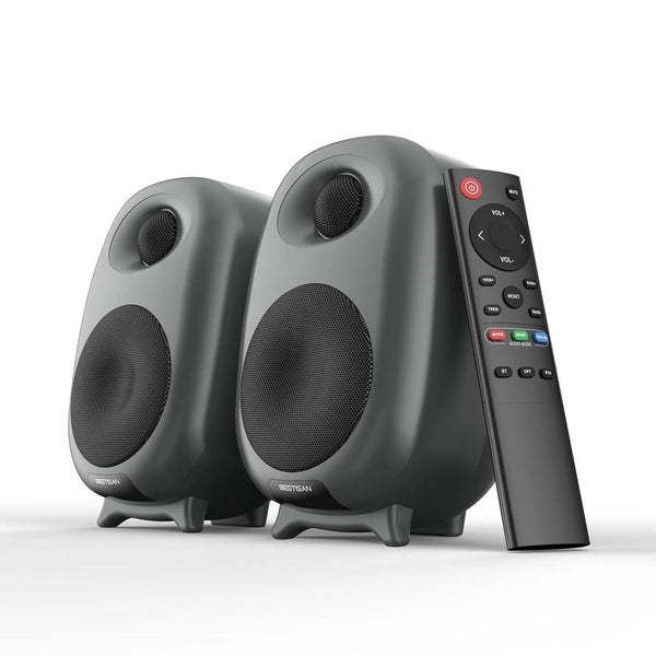 KTM-465363 Two-Way Active Hi-Fi Bookshelf Speakers for Home Audio and Gaming
