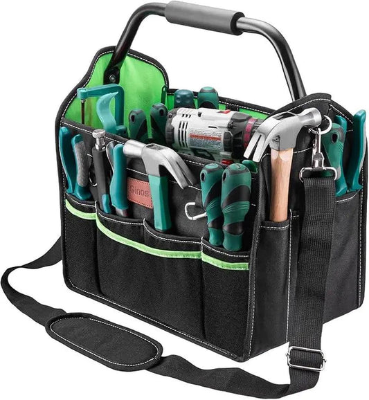 KTM-466707 Custom Multi-Pocket Open Top Tool Storage Organizer Bag in Nylon