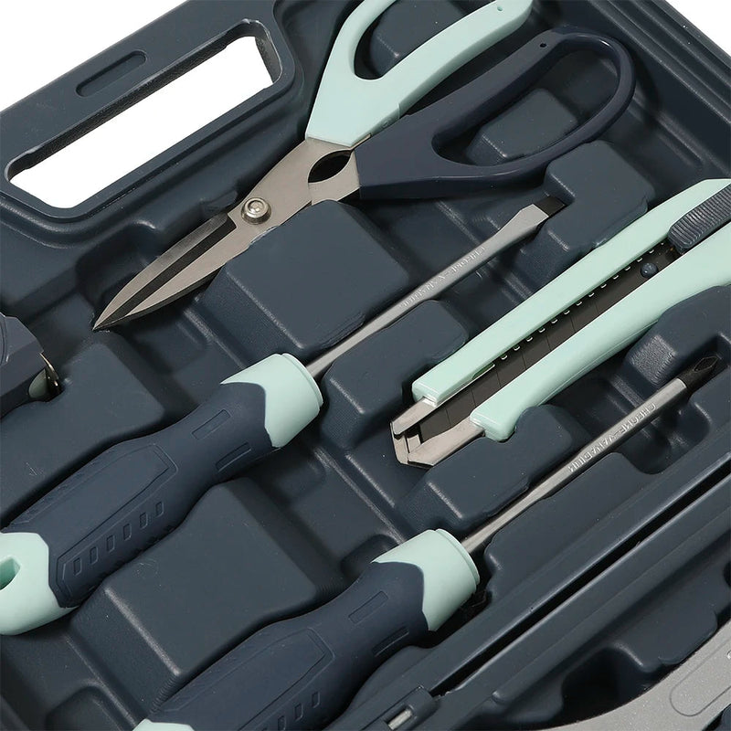 KTM-470803 18-Piece Adjustable Multi-Functional Home Repair Tool Set with Screwdrivers