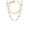 KTM-480339 Fashion New Seed Bead Necklace 18K Gold Bohemian Style Enamel Drop Oil Color Crystal Beaded Choker Necklace Bracelet Jewelry Set