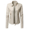 KTM-503379 New Popular Long PU Leather Jackets for European American Women Zipper Closure Women's Clothing Jacket Custom