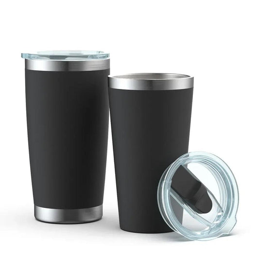 KTM-504211 Stainless Steel Double Wall Vacuum Insulated Travel Cup with Lid - Ideal for Home, Office and Car Use