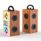 KTM-509715 Wireless Wood Bluetooth Speakers with Stereo Subwoofer for Home Audio and Desktop Use