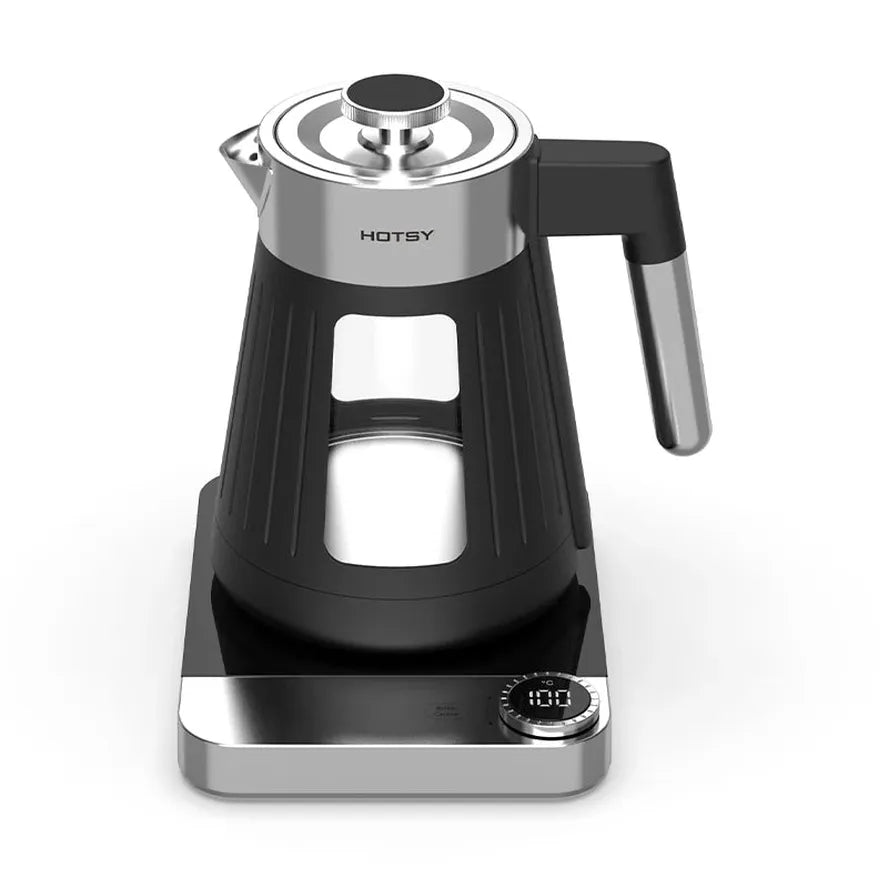 KTM-510291 Portable Mini Glass Electric Kettle with Digital Control, 1.6L Capacity and Automatic Shut-Off