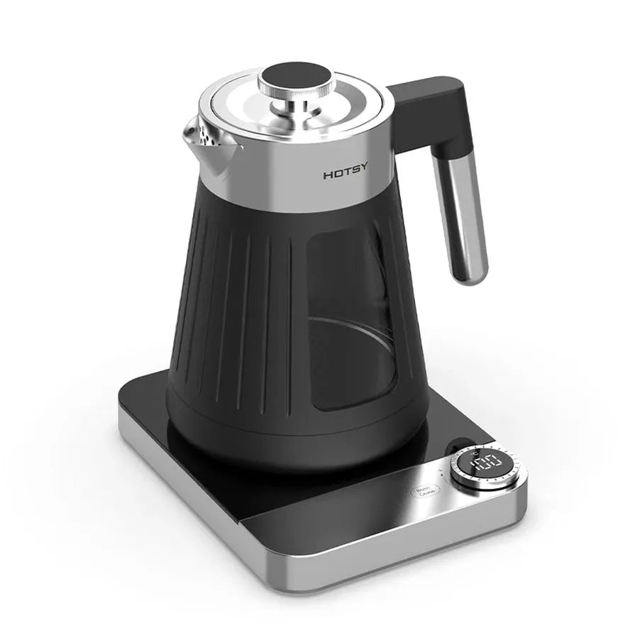 KTM-510291 Portable Mini Glass Electric Kettle with Digital Control, 1.6L Capacity and Automatic Shut-Off