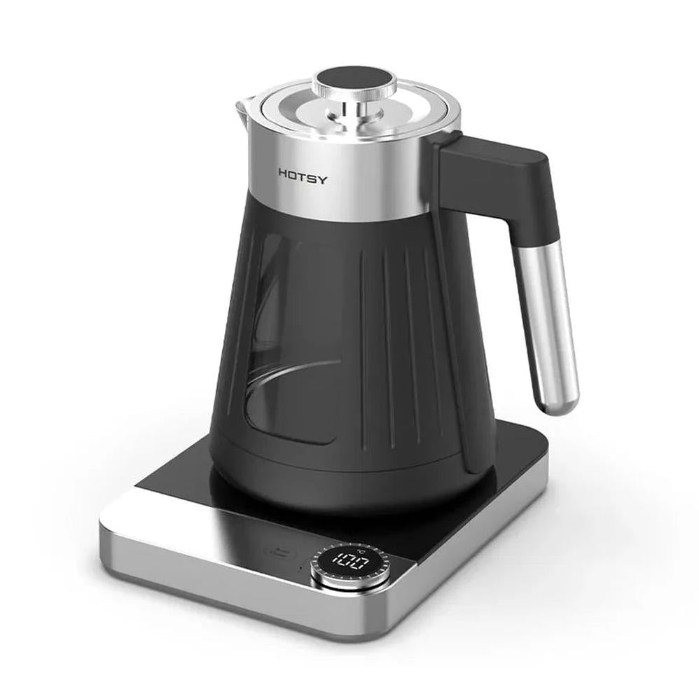KTM-510291 Portable Mini Glass Electric Kettle with Digital Control, 1.6L Capacity and Automatic Shut-Off