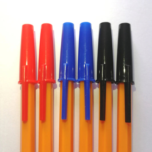 KTM-525971 Plastic Stick Ballpoint Pens for Office and School Use