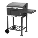 KTM-528275 Extra Large Heavy-Duty Charcoal BBQ Grill with Foldable Side Table for Outdoor Cooking
