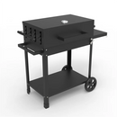 KTM-528275 Extra Large Heavy-Duty Charcoal BBQ Grill with Foldable Side Table for Outdoor Cooking