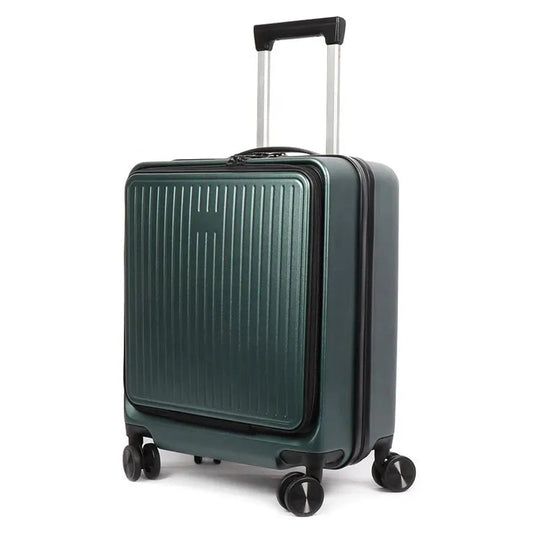 KTM-530387 Smart Carry-On Luggage with Front Laptop Pocket and High-Quality Trolley System