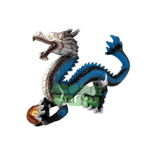 KTM-537683 Limited Edition Realistic Blue Chinese Dragon Action Figure - High Quality Plastic Toy