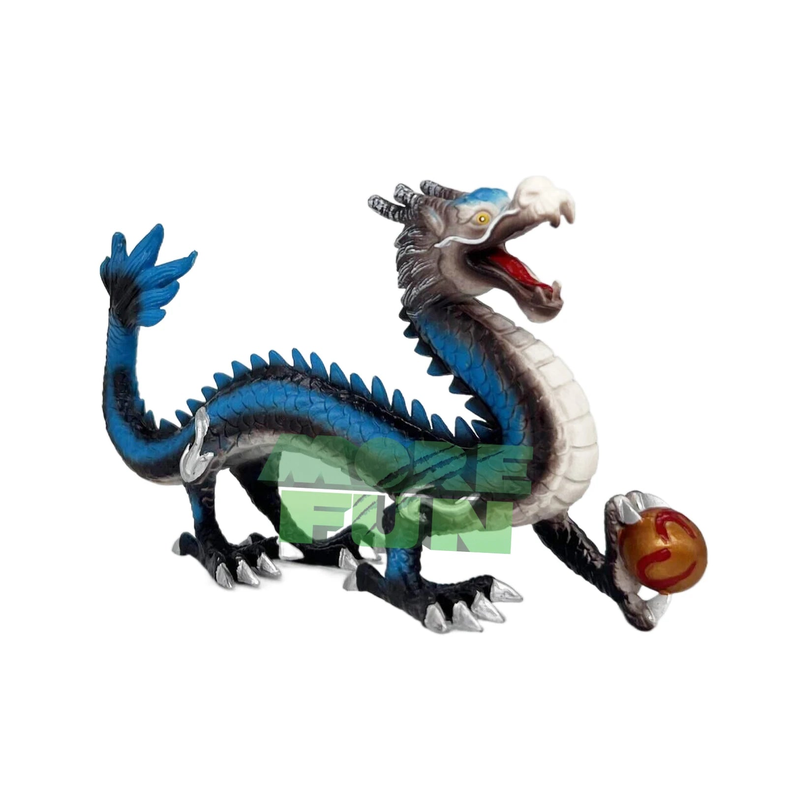 KTM-537683 Limited Edition Realistic Blue Chinese Dragon Action Figure - High Quality Plastic Toy