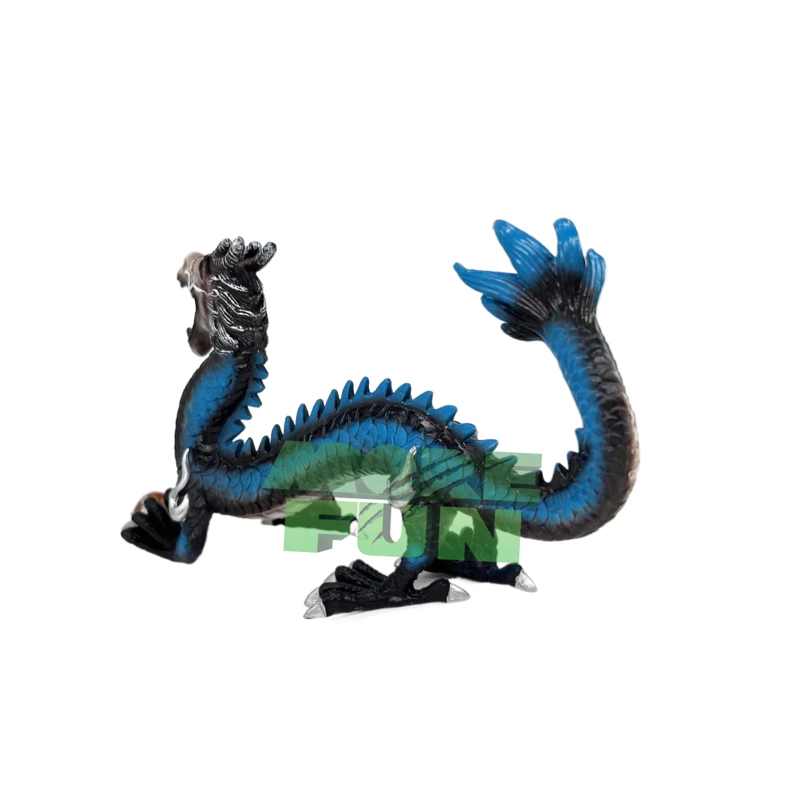 KTM-537683 Limited Edition Realistic Blue Chinese Dragon Action Figure - High Quality Plastic Toy