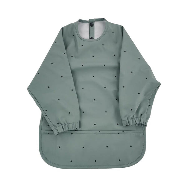 KTM-538643 BSCI Factory OEM Full Sleeved Recycled Waterproof PU Baby Bib
