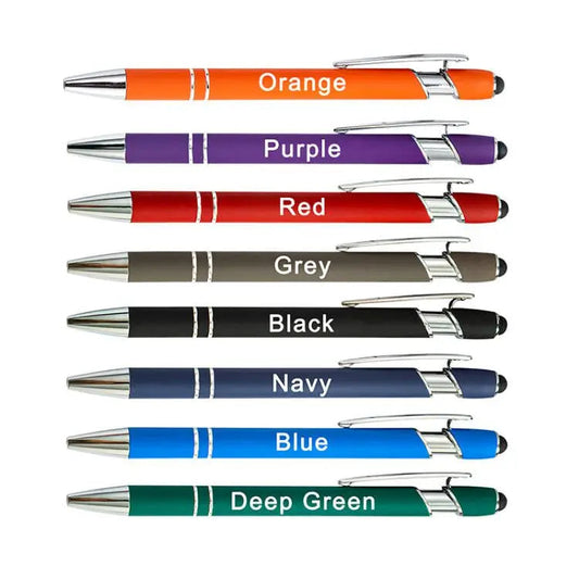 KTM-552979 Custom Multi-Coloured Metal Ballpoint Pen with Stylus for Office and School Use