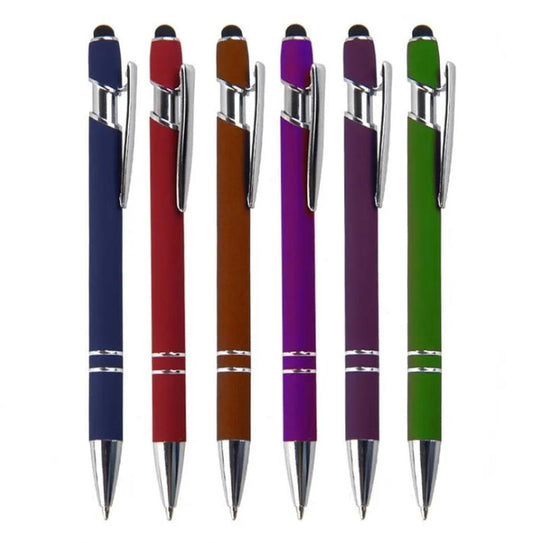 KTM-552979 Custom Multi-Coloured Metal Ballpoint Pen with Stylus for Office and School Use