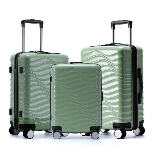 KTM-553107 Designer Hard Shell Trolley Luggage Set - 3-Piece Travel Suitcase Collection