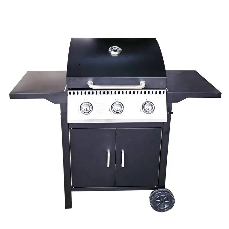 KTM-553939 Komenjoy G029300 3-Burner Outdoor Gas Grill with Warming Rack and Removable Grease Pan