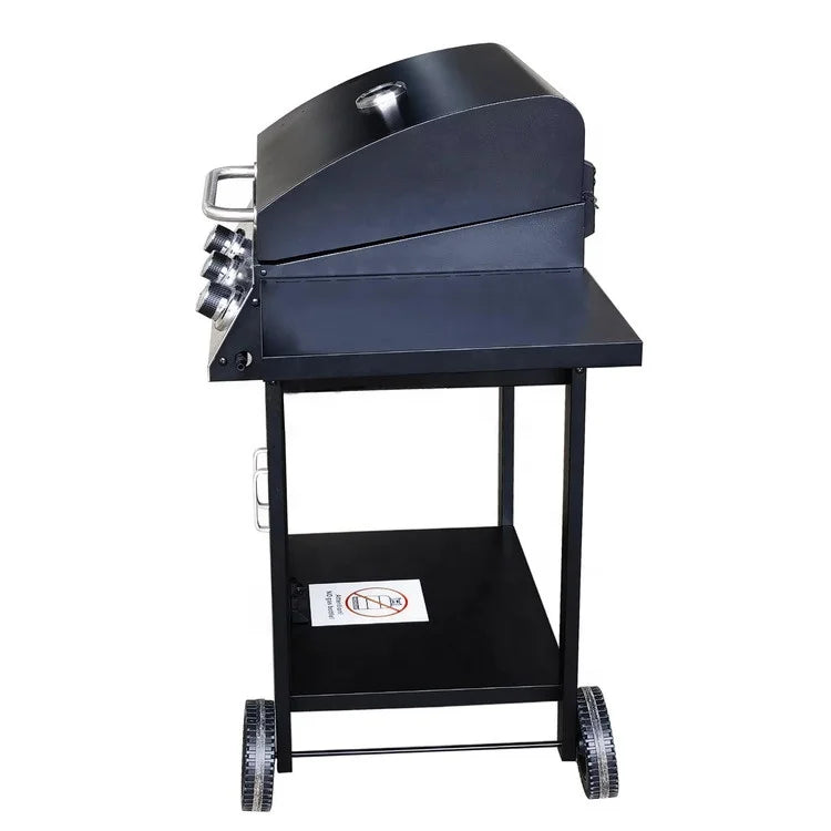 KTM-553939 Komenjoy G029300 3-Burner Outdoor Gas Grill with Warming Rack and Removable Grease Pan