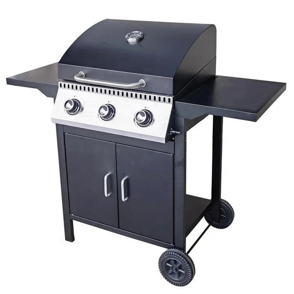 KTM-553939 Komenjoy G029300 3-Burner Outdoor Gas Grill with Warming Rack and Removable Grease Pan