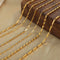KTM-593555 2024 New Arrival Two Tone Gold Chain 18k Gold Plated Stainless Steel Non Tarnish Melon Seeds Handmade Fashion Jewelry Necklaces