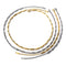 KTM-593555 2024 New Arrival Two Tone Gold Chain 18k Gold Plated Stainless Steel Non Tarnish Melon Seeds Handmade Fashion Jewelry Necklaces