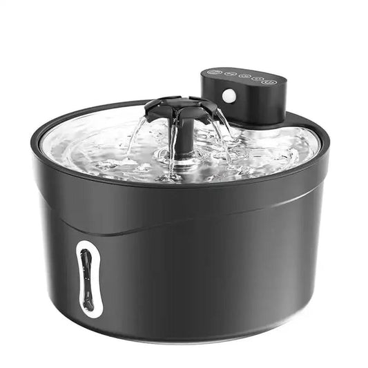 KTM-609043 Stainless Steel Automatic Water Fountain for Pets, 2.6L Capacity with Replacement Filters