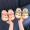 KTM-618707 Summer Wholesale Cute Leather Casual Shoes with Stock Availability Soft Sole Non-Slip Cartoon Baby Buckle Toddler Sandals