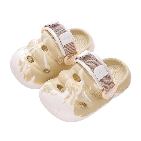 KTM-618707 Summer Wholesale Cute Leather Casual Shoes with Stock Availability Soft Sole Non-Slip Cartoon Baby Buckle Toddler Sandals