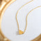 KTM-620179 Custom Design Double Layer Heart Pendant Necklace Jewellery for Women PVD 18K Gold Plated Waterproof Jewelry