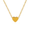 KTM-620179 Custom Design Double Layer Heart Pendant Necklace Jewellery for Women PVD 18K Gold Plated Waterproof Jewelry