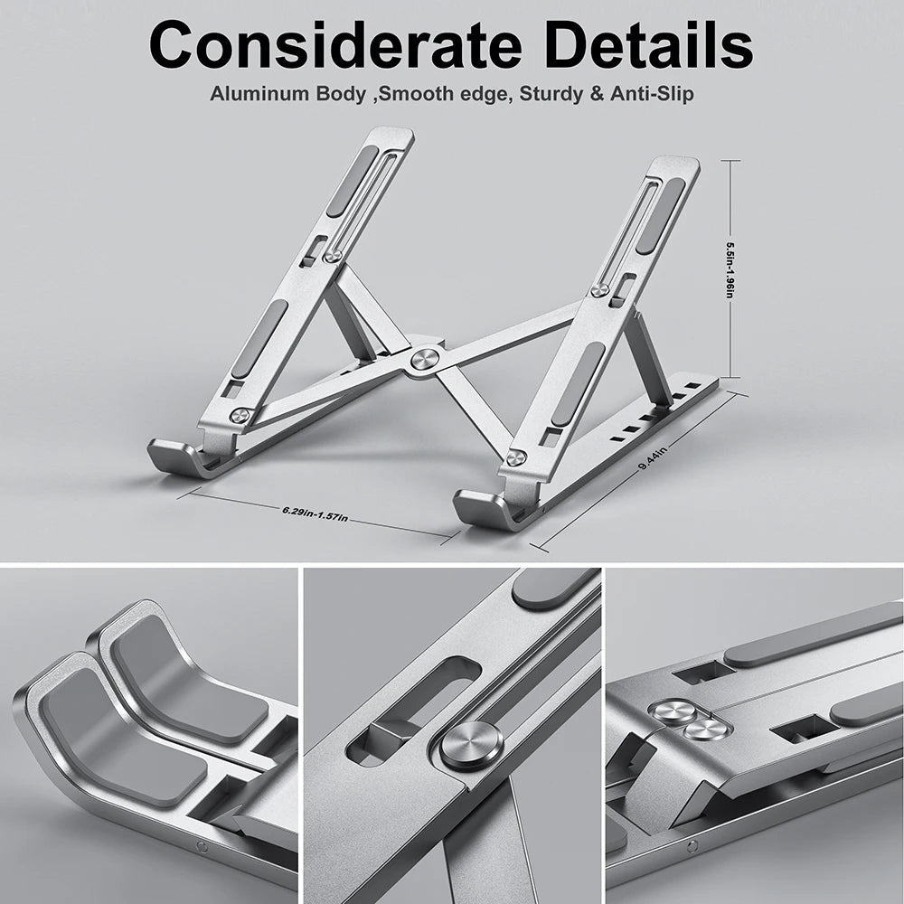 KTM-636115 Portable Steel Foldable Monitor and Laptop Mount for Office Use