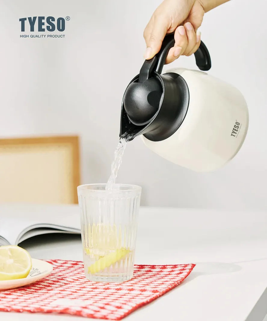 KTM-641235 Stainless Steel Vacuum Insulated Tea Kettle with Lid and Tea Infuser - Multiple Capacities and Colours Available