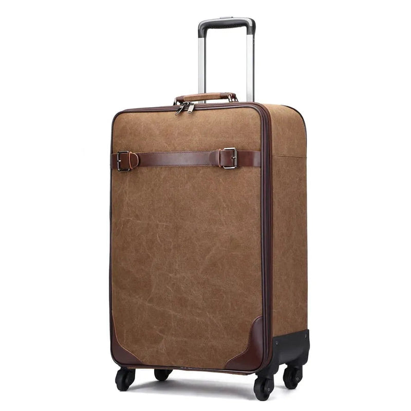 KTM-642003 Versatile 16 Inch Canvas Travel Trolley Bag with Large Capacity and Waterproof Design