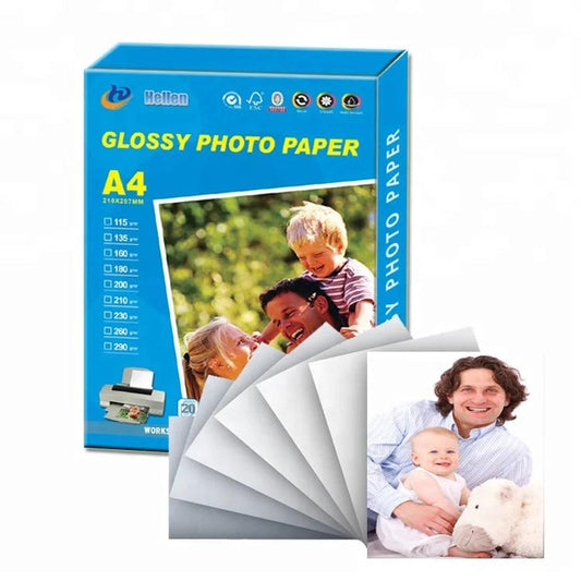 KTM-644947 A4 Size Inkjet High Glossy Photo Paper - 115g, 135g, 180g, 200g and 230g Options