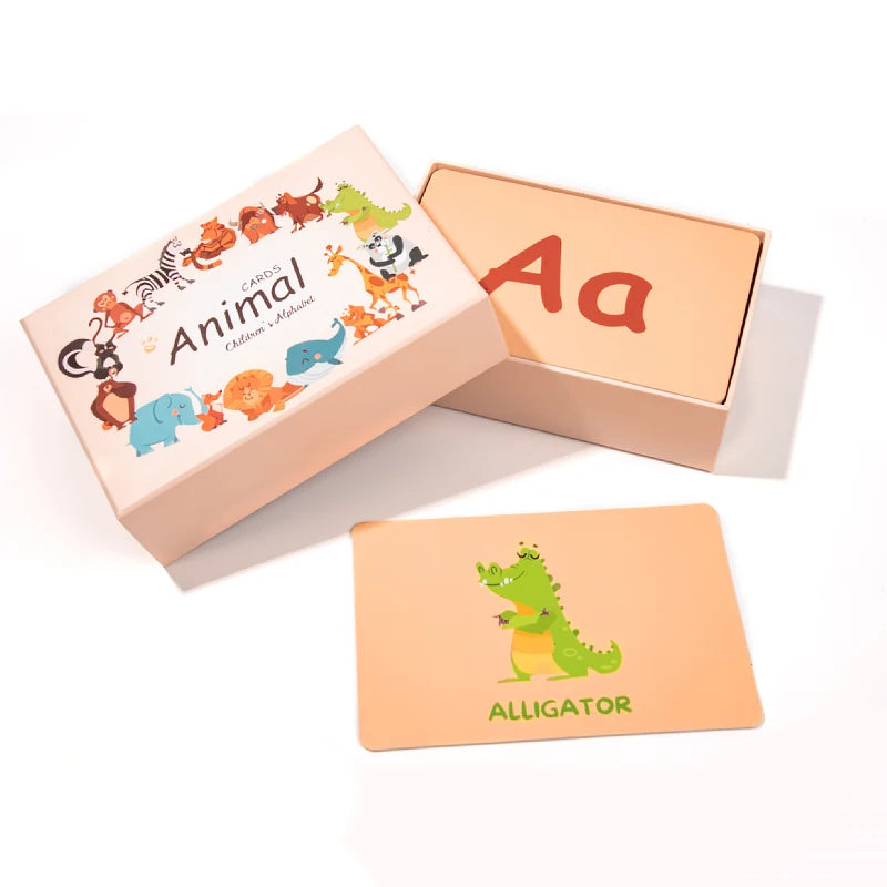 KTM-648723 3D Educational Literacy Flash Cards for Early English Learning in Children