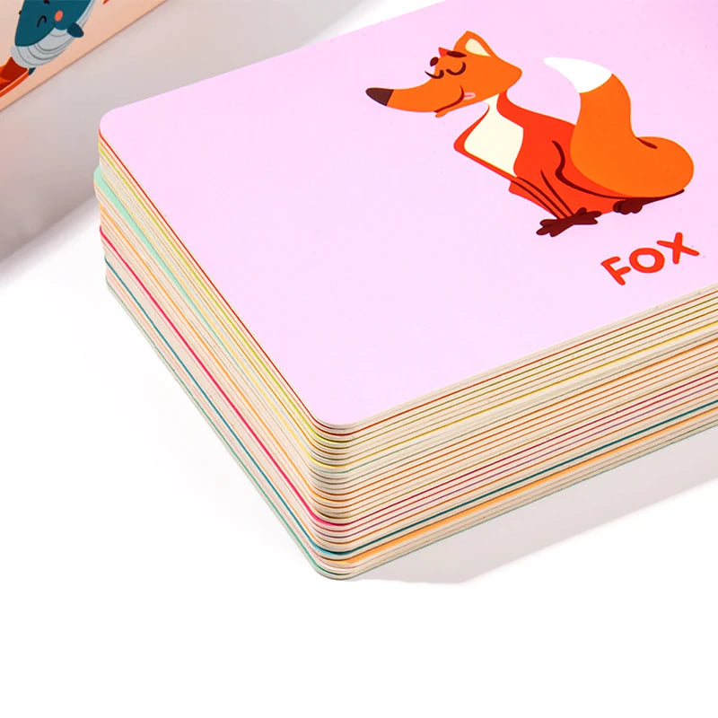 KTM-648723 3D Educational Literacy Flash Cards for Early English Learning in Children