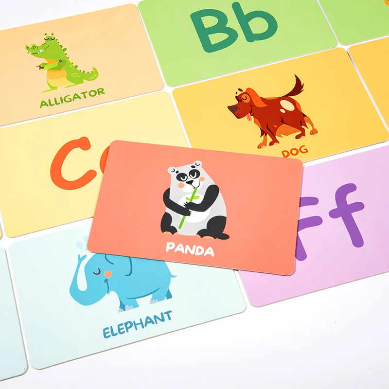 KTM-648723 3D Educational Literacy Flash Cards for Early English Learning in Children