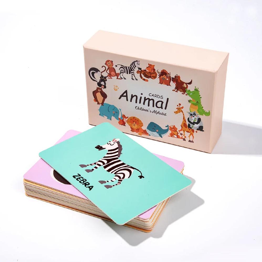 KTM-648723 3D Educational Literacy Flash Cards for Early English Learning in Children