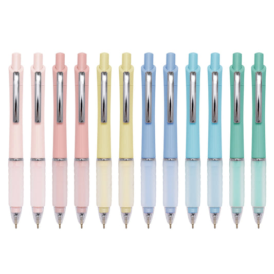 KTM-649043 Candy-Coloured Plastic Ballpoint Pen Set for Gifts