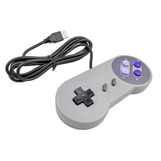 KTM-649747 SNES Classic USB Game Controller for Windows PC and Mac – Retro Gamepad for Nostalgic Gaming Experience